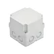 TP Electric Kötődoboz 110x110x100 IP67 8 kikönnyítés magasított teli tetővel 3310-223-0600
