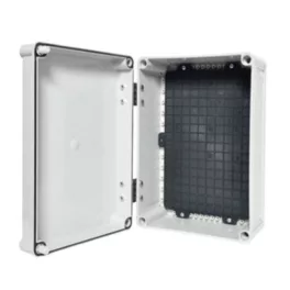   TP Electric Kötődoboz, ABS, IP67, teli nyitható tető zsanérral 250x360x150 3310-234-0600