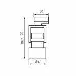 Kanlux  33149 ACORD ATL5 GU10-W fehér lámpatest sínre TEAR