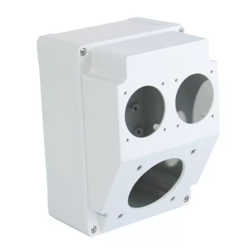 TP Electric Üres ipari doboz 120×170mm fúrt 3 fázisú (75x75) aljzathoz+1 fázisú aljzathoz 2 furat 3317-000-1114