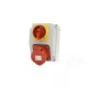 TP Electric Szerelt ipari doboz 120×170mm IP44 3 fázisú (75x75) aljzat 5x16A 1db+kapcsoló 16A 1db 3317-000-5001H
