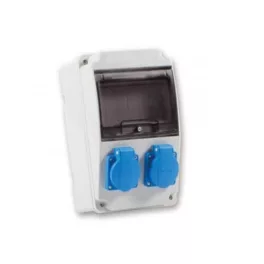  TP Electric Ipari doboz szerelt 130x220 2x(2P+F) előlapon 3318-200-0000