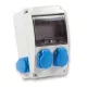 TP Electric Ipari doboz szerelt 130x220 2x(2P+F) előlapon + 2x(2P+F) oldalsó IP44 3318-202-0000