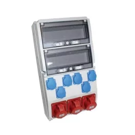   TP Electric Ipari doboz szerelt 300×540mm,IP44 6x(2P+F) + 2x(5P16A) + 1x(5P32A), 2x13modul 3321-600-5271