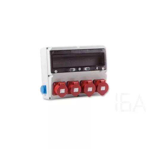TP Electric Szerelt ipari doboz 360×300mm 18modul2x(5×16A)+2x(5×32A)+2x(2P+F) 3323-002-5272