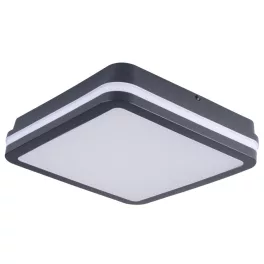   Kanlux 33347 BENO 24W NW-L-SE GR lámpa, mennyezeti szögletes LED lámpatest mozgásérzékelővel, grafit 4000K