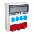 TP Electric Ipari doboz szerelt 300x400mm, IP44, 1x(5P16A)+2x(5P32A) + 4x(2P+F), gyorscsatlakozós aljzatokkal 3360-400-5172HH