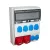 TP Electric Ipari doboz szerelt 300x400mm, IP44, 2x(5P16A) + 6x(2P+F), gyorscsatlakozós aljzatokkal 3360-600-0502HH