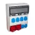 TP Electric Ipari doboz szerelt 300x400mm, IP44, 1x(5P16A) + 1x(5P32A) + 6x(2P+F), gyorscsatlakozós aljzatokk 3360-600-5171HH