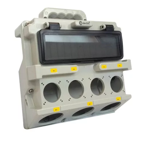 TP Electric Hordozható ipari doboz szerelt 280x260 (2db kicsi és 1db nagy vakfedéllel) 3370-000-0000