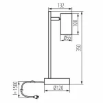 Kanlux  35786 EVALO TL GU10 B-SR asztali lámpa fekete