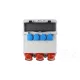 TP Electric Szerelt ipari doboz 300x340, IP44, 4 x(1x16A)+3x(5x16A), 14 modulos 3600-400-0503