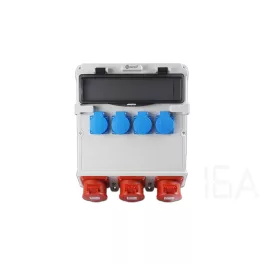   TP Electric Szerelt ipari doboz 300x340, IP44, 4x(1x16A)+1x(5x16A)+2x(5x32A), 14 modulos 3600-400-5172
