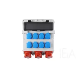   TP Electric Szerelt ipari doboz 300x340, IP44, 8x(2P+F)+ 3x(5x16A), 14 modulos 3610-800-0503