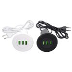 STRONG USB töltő, 3x töltő kimenet fehér Bútorba süllyeszthető, 361007