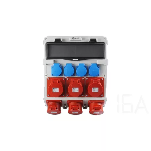 TP Electric Szerelt ipari doboz 300x340, IP44, 4x(2P+F)+3x(5x32A)+3x(5x32A), 14 modulos 3620-400-0706