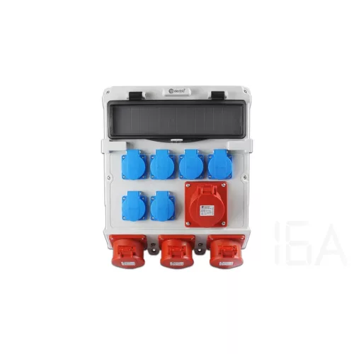 TP Electric Szerelt ipari doboz 300x340, IP44, 6x(2P+F)+ 3x(5x32A)+1x(5x16A), 14 modulos 3630-400-7153