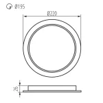 Kanlux 36514 TAVO LED DO 24W-NW lámpa