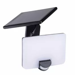   Kanlux 36605 FL SOLNAR SLR 8W NW-B solar lámpa, mozgásérzékelővel, fekete