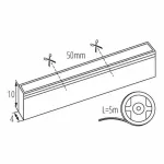 Kanlux  37237 NEON LED12W/M IP65-BL LEDSZALAG NEONFLEX kék 24V