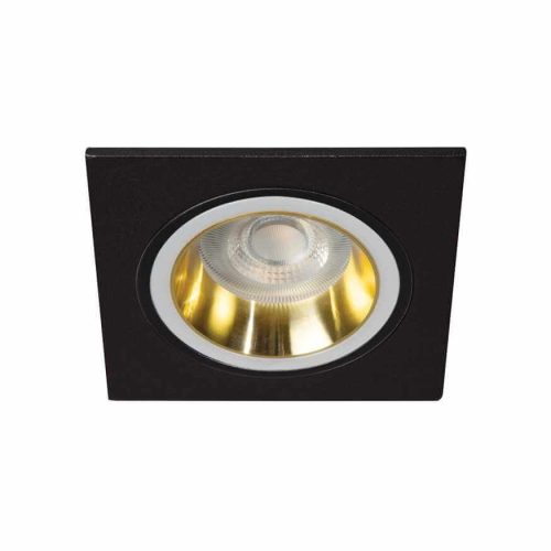 Kanlux  37257 FELINE DSL G/B spotlámpa, dekorációs spot keret, szögletes, arany-fekete