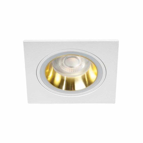 Kanlux  37261 FELINE DSL G/W spotlámpa, dekorációs spot keret, szögletes, arany-fehér