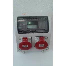   AcQUA 9 modulos szerelt ipari doboz /2db 5p 16A-380V/, 3957_95, Famatel S.A