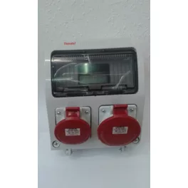   AcQUA 9 modulos szerelt ipari doboz /1db 5p 16A + 1db 5p 32A/, 3957_96, Famatel S.A