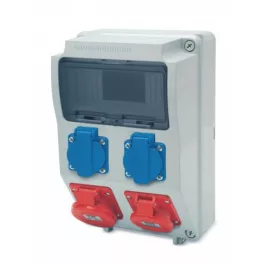   AcQUA 9 modulos szerelt doboz /2db ht. alj+1-1db 4P 16A-32A/, 3958_1, Famatel S.A