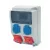AcQUA 9 modulos szerelt doboz /2db ht. alj+1-1db 4P 16A-32A/, 3958_1, Famatel S.A