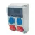AcQUA 9 modulos szerelt ipari doboz /2db ht. alj+2db 4P 32A/, 3958_3, Famatel S.A