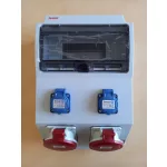 Szerelt 12 m. ip.szekrény 360x260x130mm, 2db HT, 2db 5P 32A, 3959_33, Famatel S.A