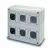 AcQUA 6 szerelvényhelyes doboz 380x380x130mm, 3966, Famatel S.A