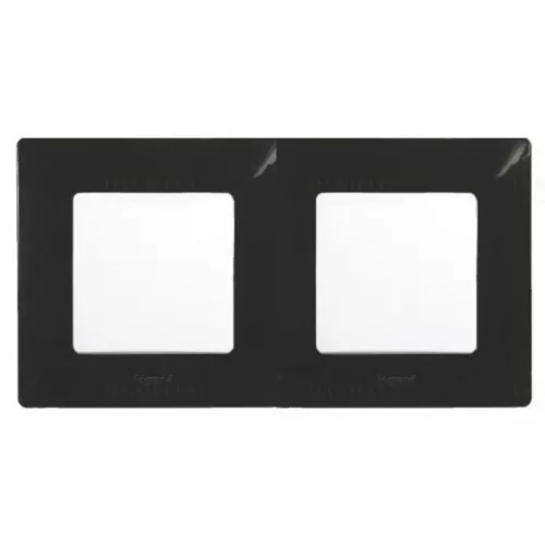 Legrand Niloé 2-es keret matt fekete Legrand 397032