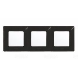 Legrand Niloé 3-as keret matt fekete Legrand 397033