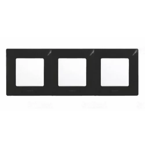 Legrand Niloé 3-as keret matt fekete Legrand 397033