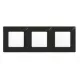 Legrand Niloé 3-as keret onyx fekete Legrand 397053