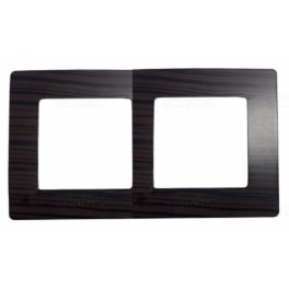 Legrand Niloé 2-es keret sötét fa dekor Legrand 397092