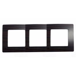 Legrand Niloé 3-as keret sötét fa dekor Legrand 397093