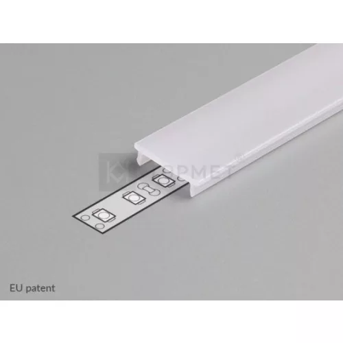 Topmet TM-takaró profil LED profilokhoz 14 rápattintható tejfehér 2000mm (F) A2060038