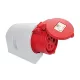 FELÜLETRE SZERELHETŐ IPARI ALJZAT 5 pólusú 32 A 415V, 411125 DAFR-324 32 A 5P 415 V