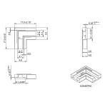 StrongLumio L-alakú toldó csatlakozó univerzális LED szalag/dupla vonal 8 mm 507815