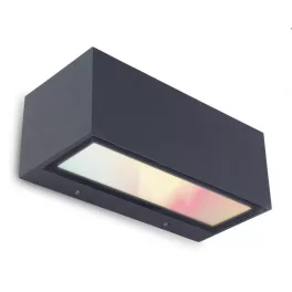   LUTEC GEMINI Kültéri le-fel világító fali LED lámpa 13W 2700-6500K&RGB 900lm IP54 5189120118