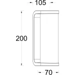 LUTEC ADALYN Kültéri fali LED lámpa 10W 3000K 600lm IP44 5193602118