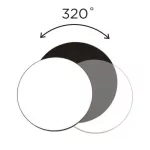 LUTEC GOLETA kültéri LED fali-mennyezeti lámpatest FEKETE 24,3W 1700 LUMEN 4000K 5205801012
