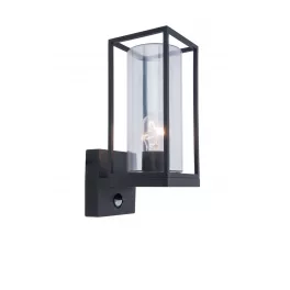   LUTEC FLAIR Kültéri fali mozgásérzékelős lámpa 1xE27 40W IP44 5288802012