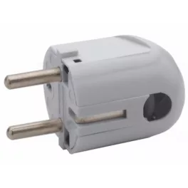   Legrand dugvilla 054365 Földelt csatlakozódugó 16A, 230V, műanyag, fehér, oldalsó kivezetéssel