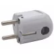 Legrand dugvilla 054365 Földelt csatlakozódugó 16A, 230V, műanyag, fehér, oldalsó kivezetéssel