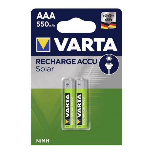 VARTA 56733 akkumulátor AAA, NiMH akkumulátor, mini ceruza, 550 mAh kapacitás, 2 db/csomag, 56733