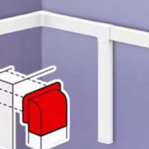 Legrand DLP Klíma Falátvezető 90° 70x40-hez Legrand 611269
